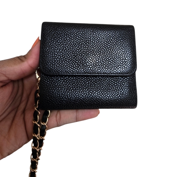 Chanel Black Bifold Caviar leather - Picture 6 of 16